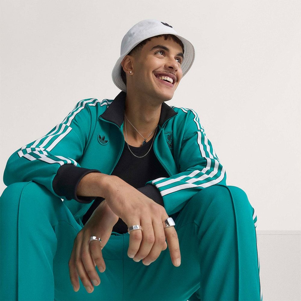 adidas - Áo khoác đá banh Nam Adidas Liverpool Fc Terrace Icons Track Jacket - Blue