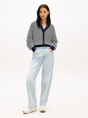Tommy Hilfiger - Quần Jean Dài Nữ Mid Rise Tapered Barrel Leg Jeans - 3