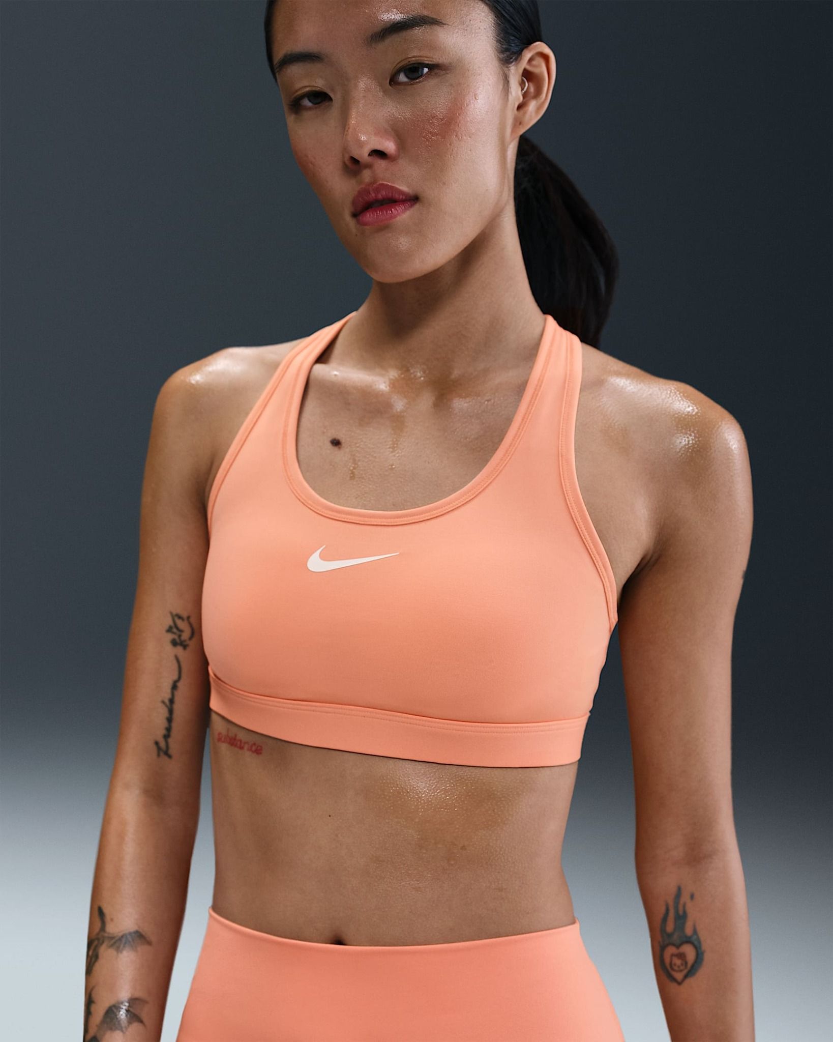 Nike - Áo ngực thể thao Nữ Swoosh Medium-Support Women's Padded Sports Bra