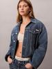 Calvin Klein - Áo khoác jeans nữ Denim Bubble Jacket