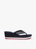 Tommy Hilfiger - Dép xỏ ngón nữ Enamel Flag Wedge Flip-Flops
