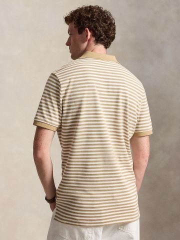 Ralph Lauren - Áo Polo Tay Ngắn Nam Custom Slim Fit Striped Mesh Polo Shirt