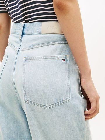 Tommy Hilfiger - Quần Jean Dài Nữ Mid Rise Tapered Barrel Leg Jeans - 2