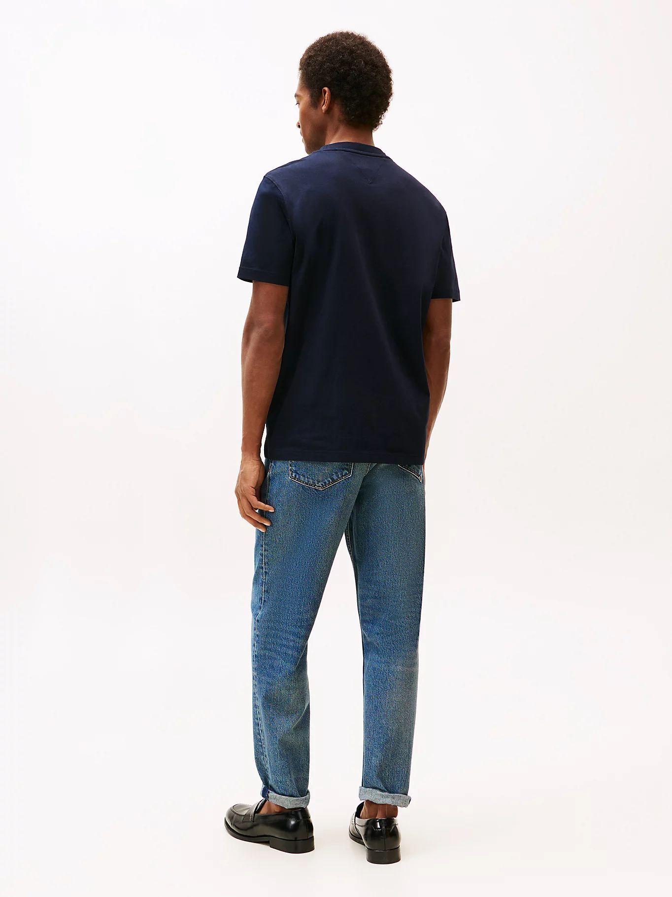 Tommy Hilfiger - Áo thun tay ngắn nam Logo Print Jersey Crew Neck T-Shirt