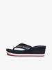 Tommy Hilfiger - Dép xỏ ngón nữ Enamel Flag Wedge Flip-Flops