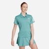adidas - Áo thun có cổ quần vợt Nữ Women's Adidas Club Tennis Climacool 3-Stripes Polo Shirt - Blue