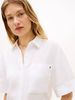Tommy Hilfiger - Áo Sơ Mi Nữ Essential Linen Short Sleeve Shirt