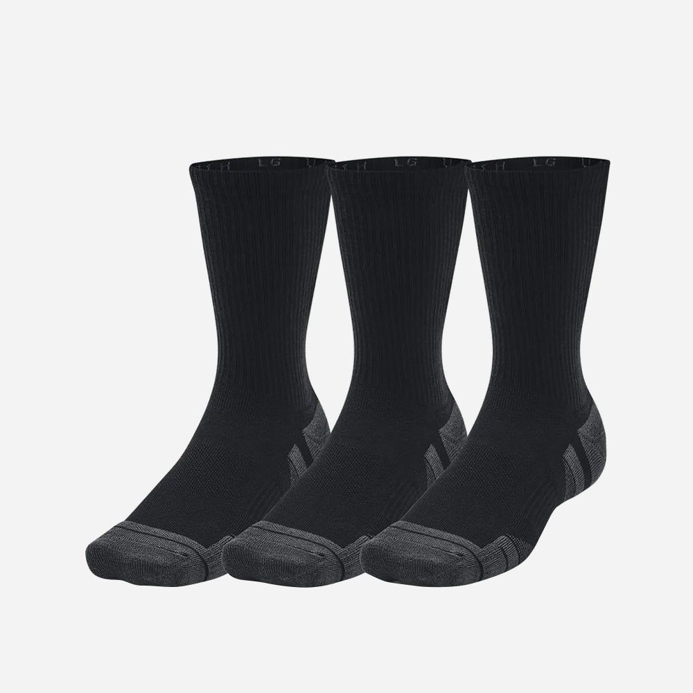 Under Armour - Bộ ba Vớ tất thể thao cổ cao nam nữ Ua Performance Tech 3Pk Training