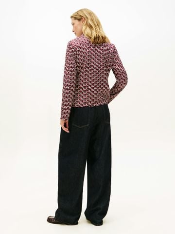 Tommy Hilfiger - Áo Kiểu Nữ Vis Twill Long Sleeve Shirt