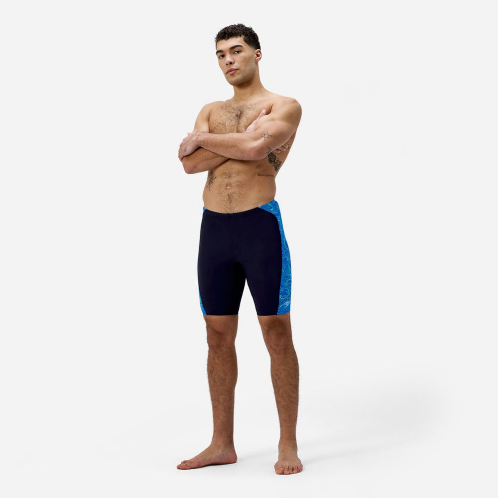 Speedo - Quần bơi nam Hyperbm Panel Jammer Blue Jammers