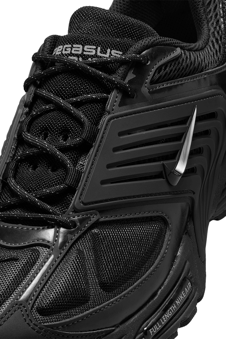 Nike - Giày thời trang thể thao Nam Air Pegasus Wave Black and Metallic Silver