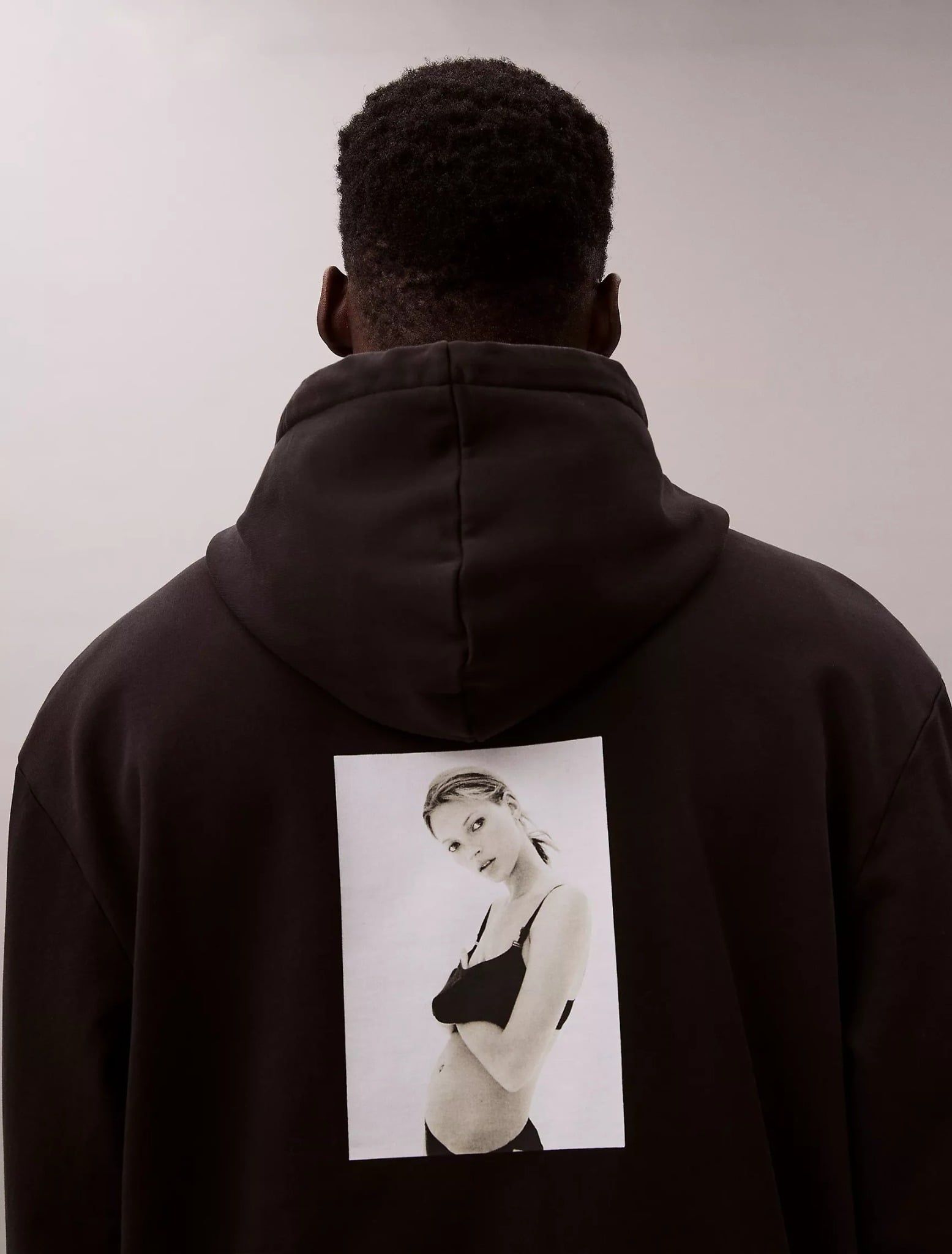 Calvin Klein - Áo thời trang nữ Kate Moss Graphic Baby Tee