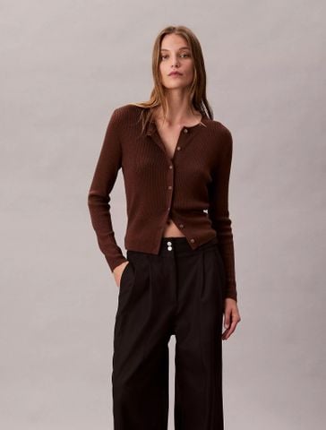 Calvin Klein - Quần dài nữ Adjustable Wide Leg Chino Pants - 2