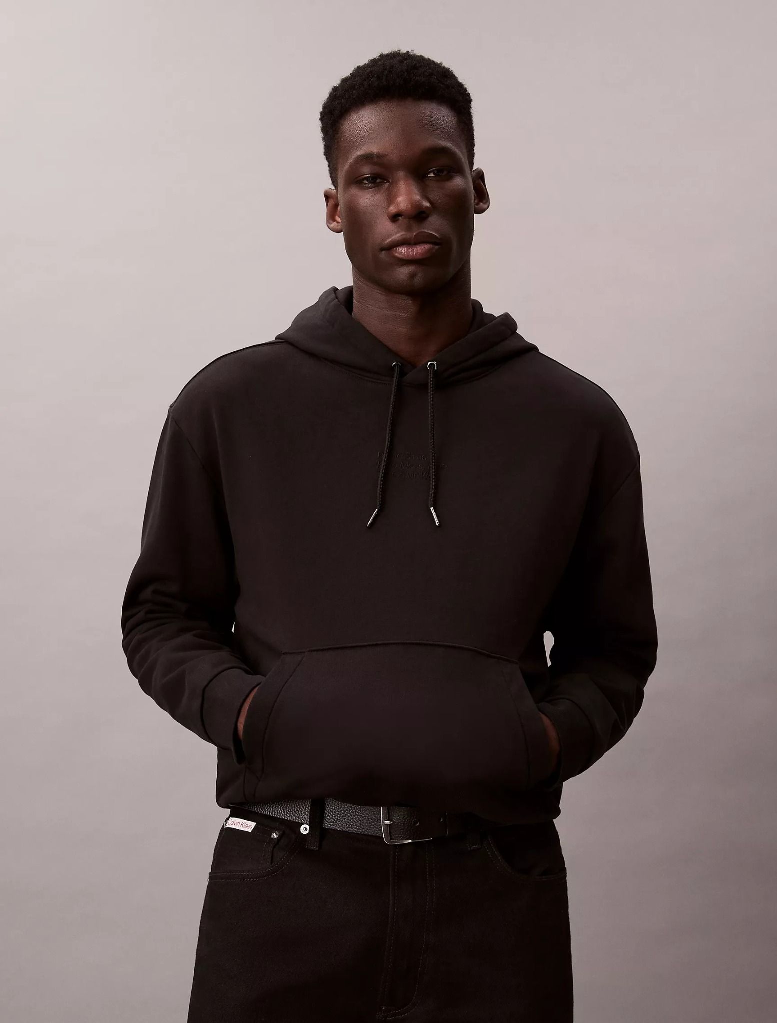 Calvin Klein - Áo lạnh tay dài nam Kate Moss Fleece Graphic Hoodie