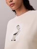 Calvin Klein - Áo lạnh nữ Kate Moss Terry Graphic Relaxed Sweatshirt