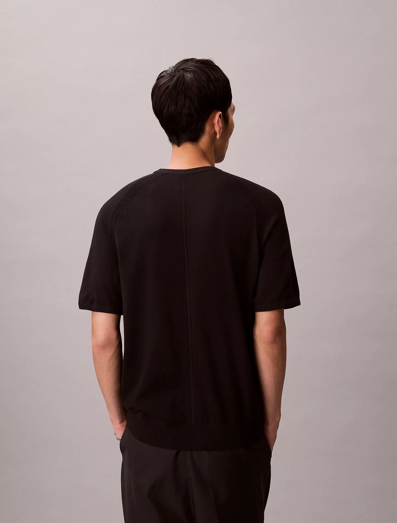 Calvin Klein - Áo len nam Tech Knit Crewneck Sweater T-Shirt