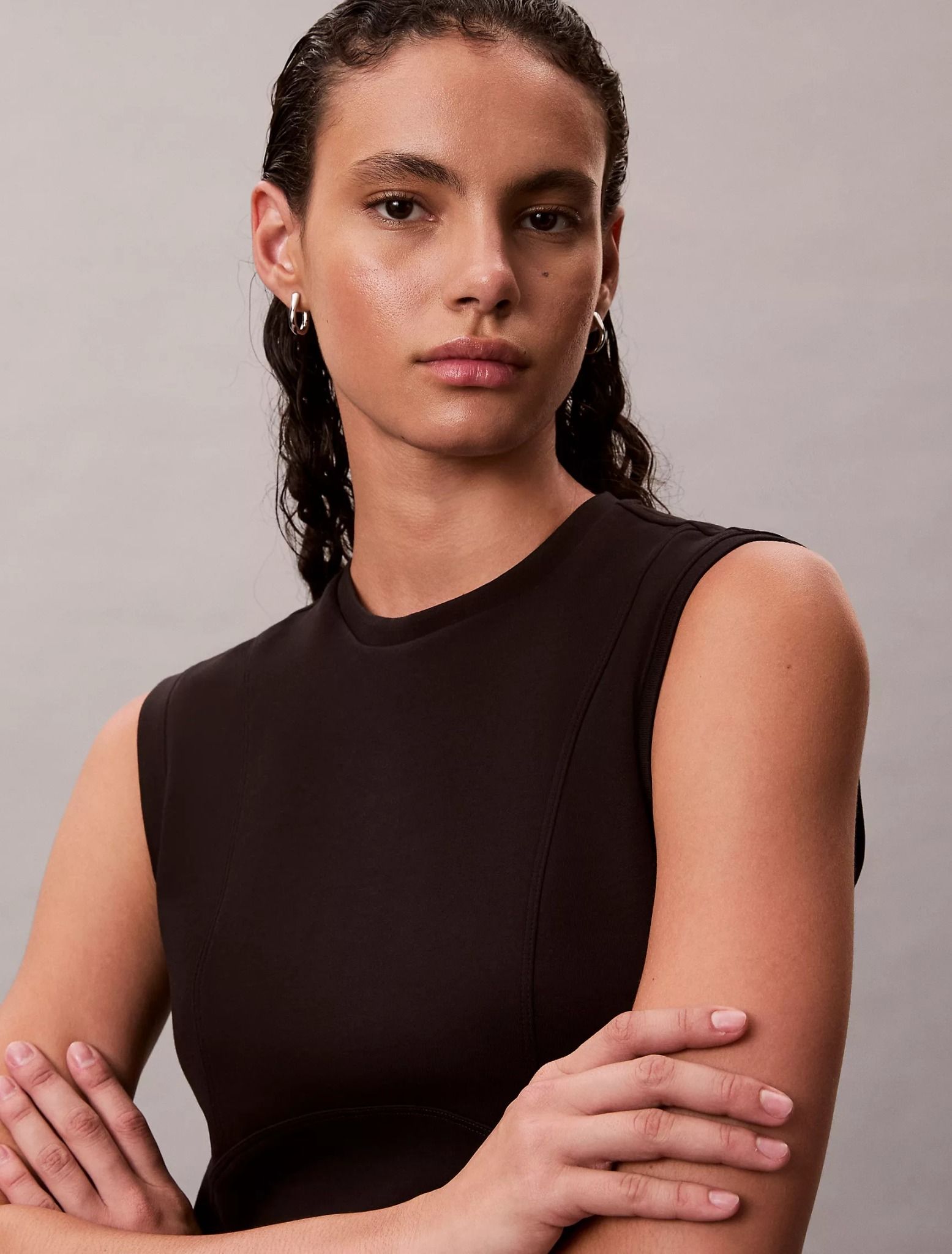 Calvin Klein - Đầm nữ Smooth Sleeveless Mini Dress