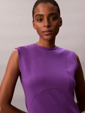 Calvin Klein - Đầm nữ Scuba Seam Detail Mini Dres - 2