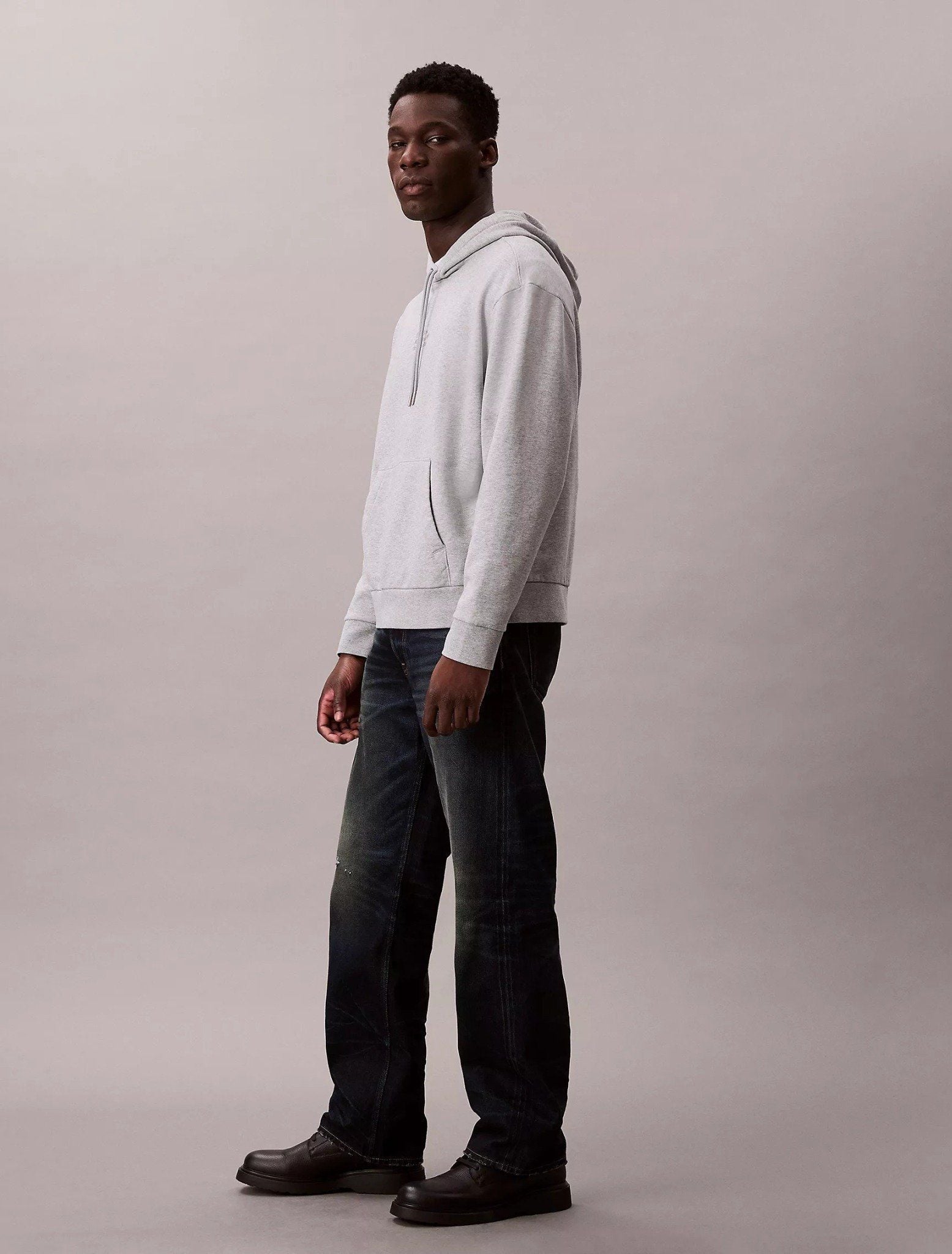 Calvin Klein - Áo hoodie tay dài nam Kate Moss Fleece Graphic Hoodie