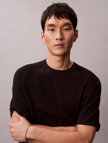 Calvin Klein - Áo len nam Tech Knit Crewneck Sweater T-Shirt - 4