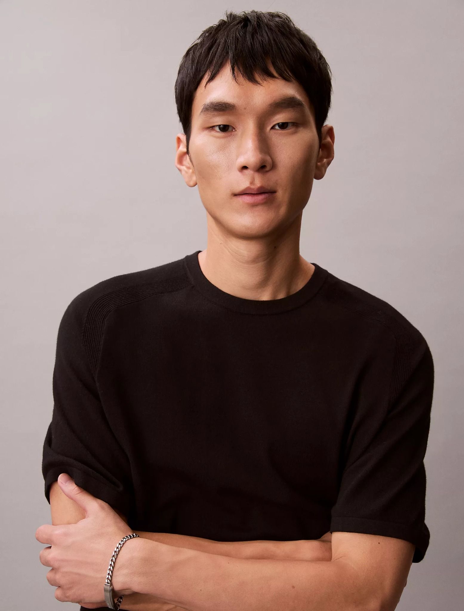 Calvin Klein - Áo len nam Tech Knit Crewneck Sweater T-Shirt