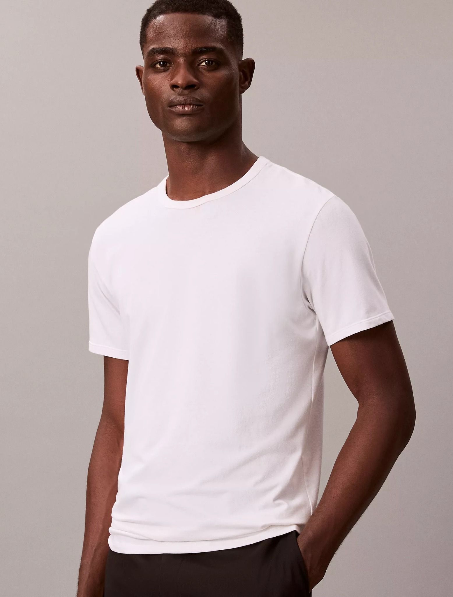 Calvin Klein - Áo thun thời trang nam Supima Cotton Crewneck T-Shirt