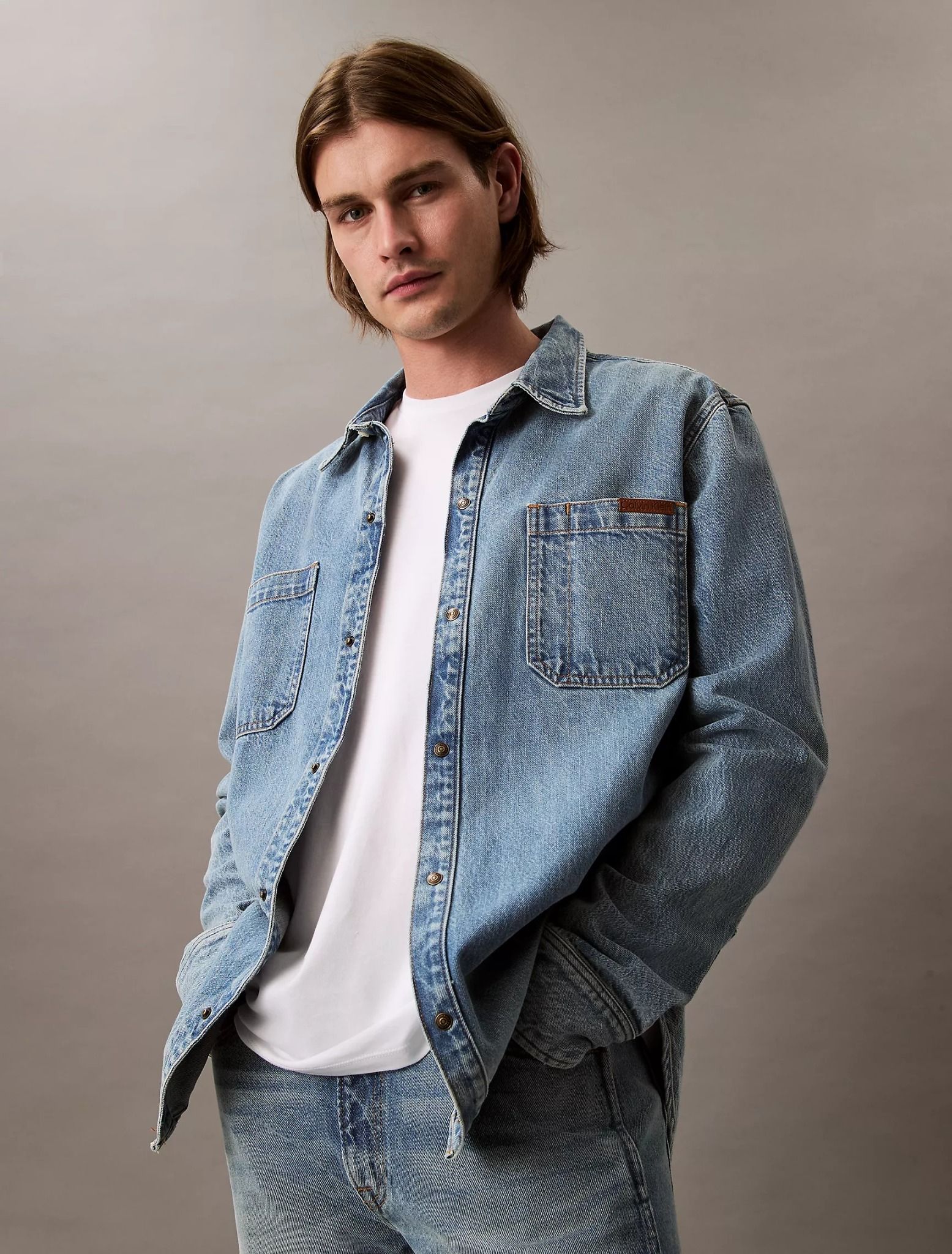 Calvin Klein - Áo thun thời trang nam Supima Cotton Crewneck T-Shirt