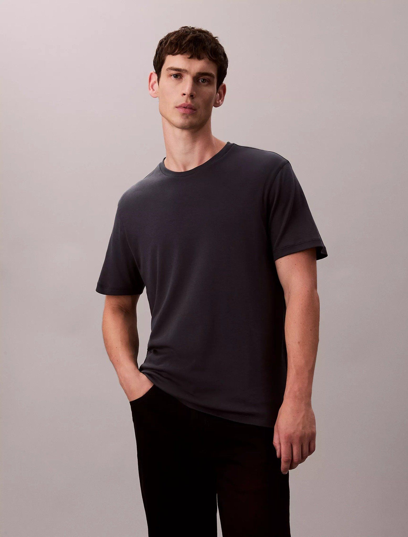 Calvin Klein - Áo phông thời trang nam Supima Cotton Crewneck T-Shirt