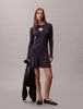 Calvin Klein - Đầm dệt kim nữ Cotton Knit Long Sleeve Mini Dress