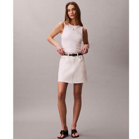 Calvin Klein - Chân Váy Nữ 90S Mini Skirt Chalk White