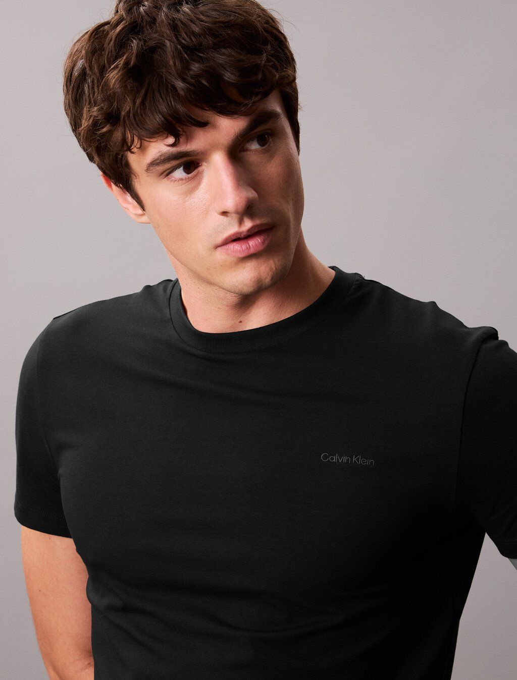 Calvin Klein - Áo thun thời trang nam Stretch Cotton Slim Tee