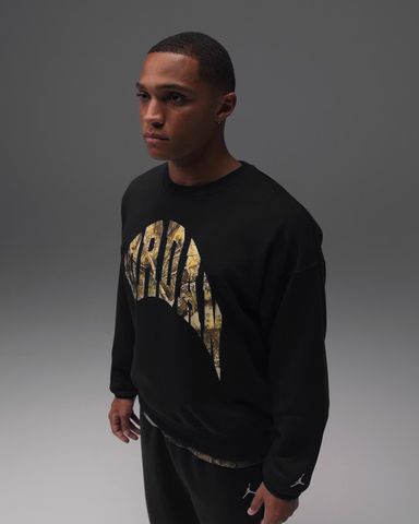 Nike - Áo nỉ tay dài thể thao Nam Jordan Brooklyn Men's French Terry Realtree Crew-Neck Sweatshirt