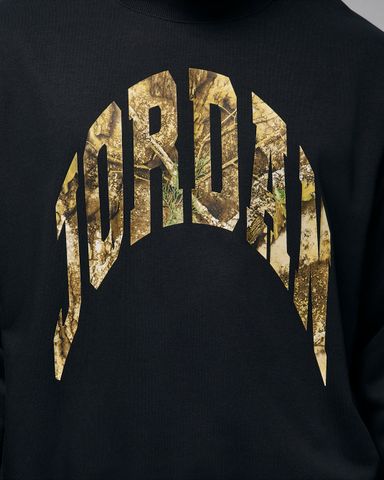 Nike - Áo nỉ tay dài thể thao Nam Jordan Brooklyn Men's French Terry Realtree Crew-Neck Sweatshirt