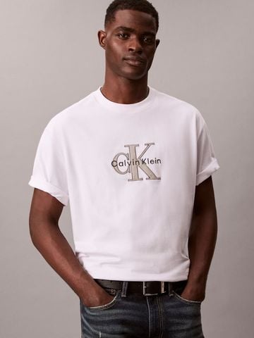 Calvin Klein - Áo Thun Tay Ngắn Nam Monologo Graphic Relaxed T-Shirt