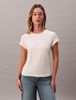 Calvin Klein - Áo Thun Tay Ngắn Nữ Velour Embossed Logo Graphic Slim T-Shirt