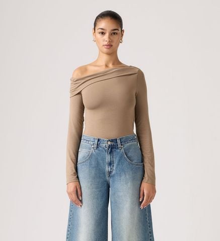 Levi's - Áo Thun Tay Dài Nữ Clara Off Shoulder Long-Sleeve Top