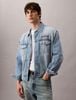 Calvin Klein - Áo khoác jeans nam Chain Stitch Logo 90s Trucker Jacket