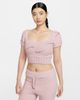 Nike - Áo len tay ngắn thể thao Nữ Sportswear Phoenix Cosy Bouclé Women's Short-Sleeve Cropped Knit Top