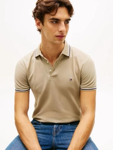 Tommy Hilfiger - Áo Thun Có Cổ Nam Slim Fit Tipped Pique Polo Shirt