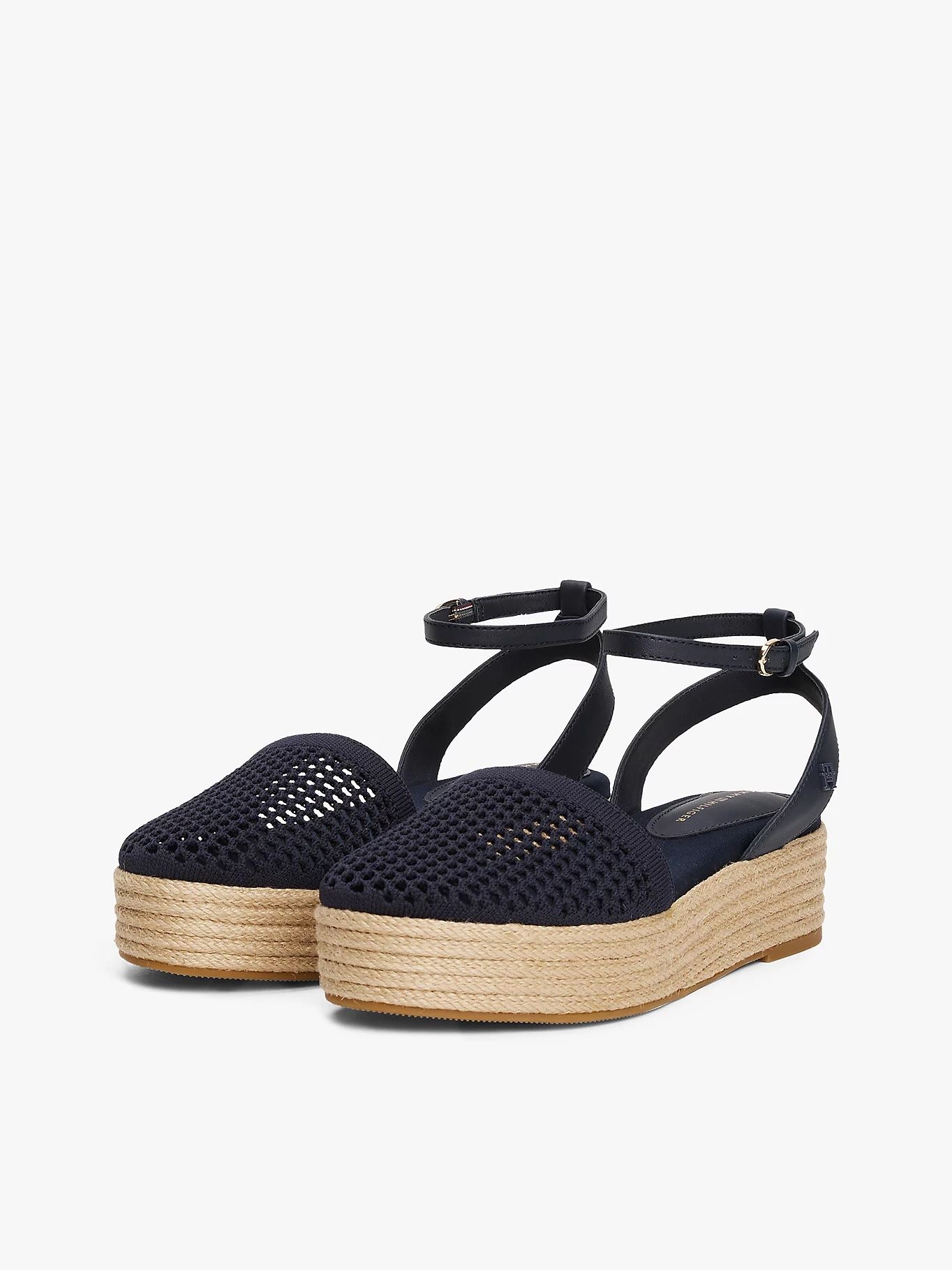 Tommy Hilfiger - Giày xăng đan nữ Knit Mesh Platform Espadrilles