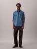 Calvin Klein - Áo sơ mi tay dài nam Melange Flannel Relaxed Button-Down Shirt