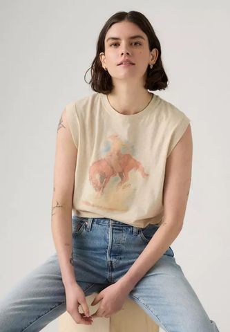 Levi's - Áo thun ba lỗ nữ Levi's® Women's Graphic Boxy Tank