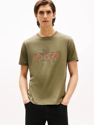 Tommy Hilfiger - Áo thun tay ngắn nam Tropical Logo Crew Neck T-Shirt