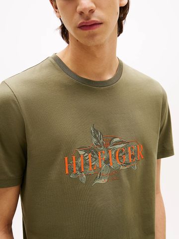 Tommy Hilfiger - Áo thun tay ngắn nam Tropical Logo Crew Neck T-Shirt