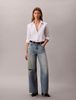 Calvin Klein - Quần jeans ống rộng nữ CK The Wide Leg Waterway