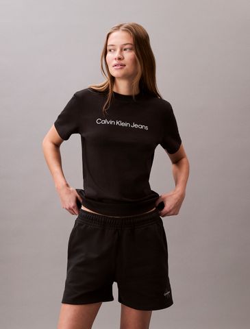 Calvin Klein - Quần ngắn nữ Relaxed Cotton Terry Jogger Shorts