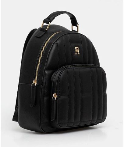 Tommy Hilfiger - Ba lô nữ TH Monogram Plaque Flag Quilted Backpack