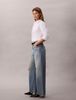 Calvin Klein - Quần jeans ống rộng nữ CK The Wide Leg Waterway