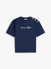 Tommy Hilfiger - Áo thun tay ngắn nữ Gold-Tone Button Logo Embroidery Relaxed T-Shirt
