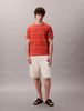 Calvin Klein - Áo phông tay ngắn nam Cross Grain Wide Stripe Easy Tee